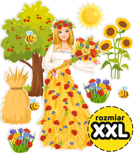 Dekoracja letnia - Pani Lato (rozmiar XXL)