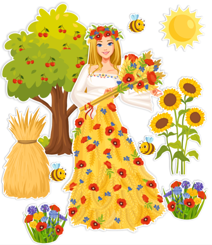 Dekoracja letnia - Pani Lato (rozmiar XXL)