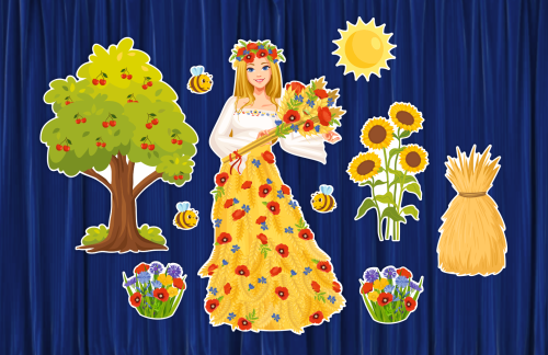 Dekoracja letnia - Pani Lato (rozmiar XXL)