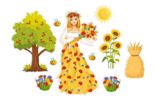 Dekoracja letnia - Pani Lato (rozmiar XXL)