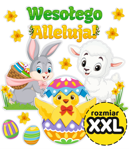Dekoracja Wielkanocna - wzór 2 (rozmiar XXL)