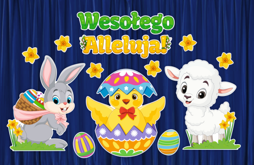 Dekoracja Wielkanocna - wzór 2 (rozmiar XXL)