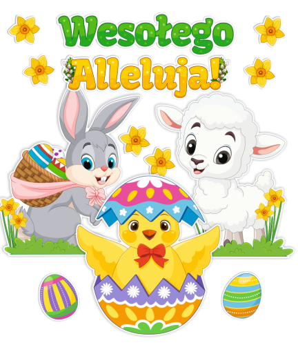 Dekoracja Wielkanocna - wzór 2 (rozmiar XXL)