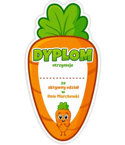 DYPLOM KSZTAŁT - DZIEŃ MARCHEWKI