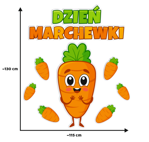 Dekoracja - Dzień Marchewki (rozmiar XXL)