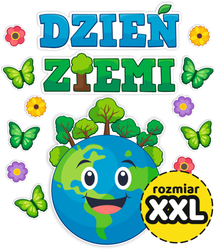 Dekoracja - Dzień Ziemi - wzór 2 (rozmiar XXL)