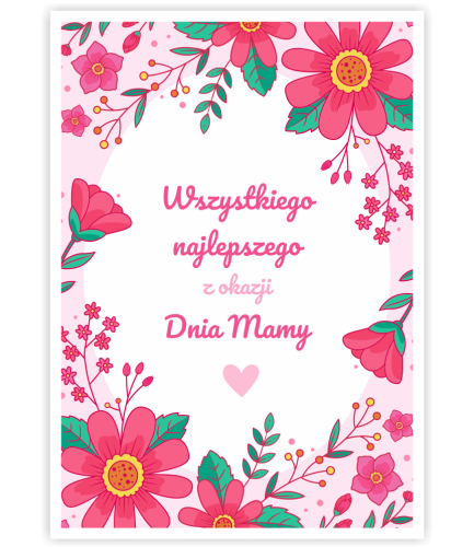 KARTKA DZIEŃ MAMY - wzór 1 (format A6)