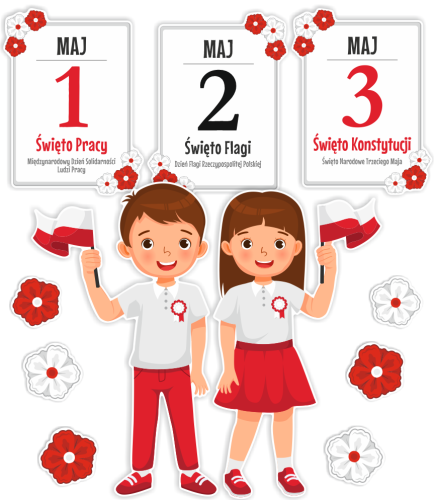 Dekoracja Patriotyczna - 1, 2 i 3 Maja (rozmiar XXL)