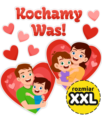 Dekoracja Dzień Mamy i Taty - wzór 3 (rozmiar XXL)