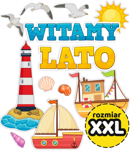 Dekoracja letnia - Witamy Lato (rozmiar XXL)
