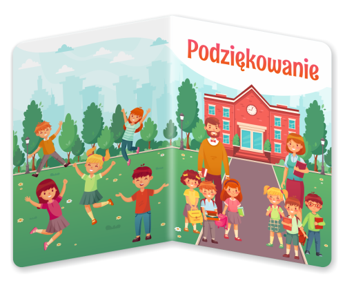 Dyplom: Podziękowanie - wzór 3 (składany, format A5)