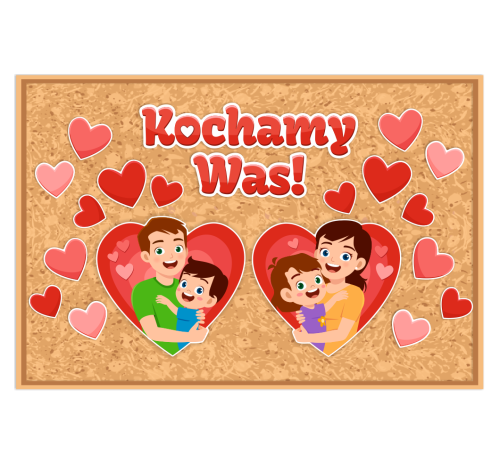 Dekoracja Dzień Mamy i Taty - wzór 2 (~A3, jednostronna)