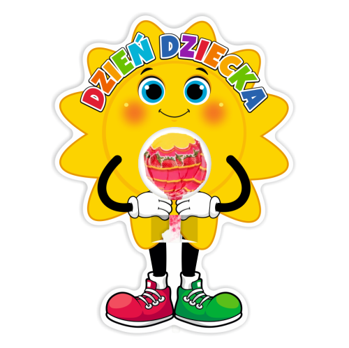 Opakowanie na lizaka - DZIEŃ DZIECKA - Słonko