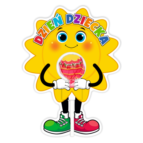 Opakowanie na lizaka - DZIEŃ DZIECKA - Słonko