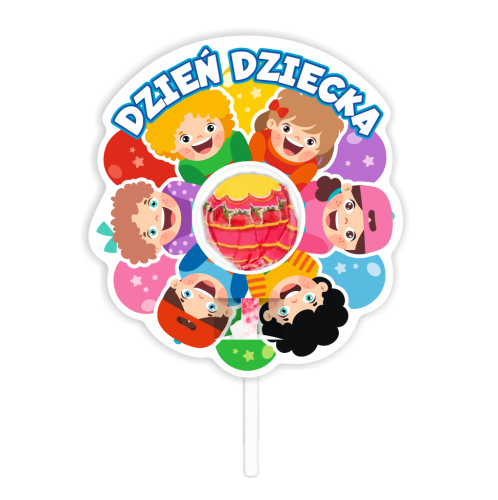 Opakowanie na lizaka - DZIEŃ DZIECKA - wzór 3