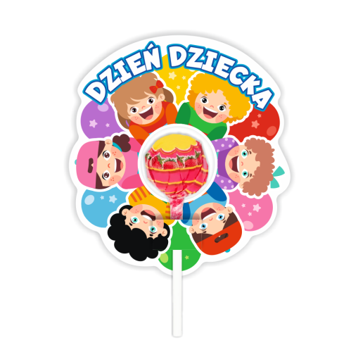 Opakowanie na lizaka - DZIEŃ DZIECKA - wzór 3