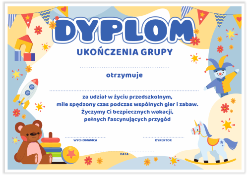 Dyplom: Ukończenia Grupy (Wzór 4)