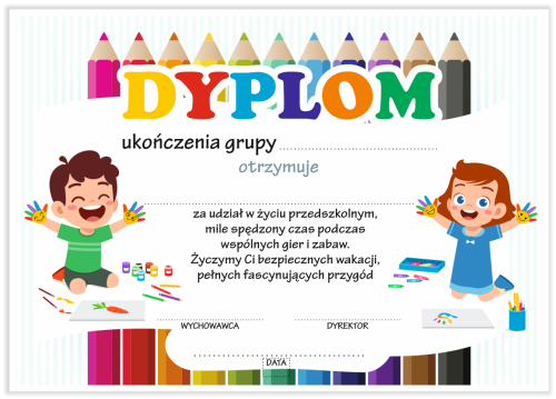 Dyplom: Ukończenia Grupy (Wzór 3)