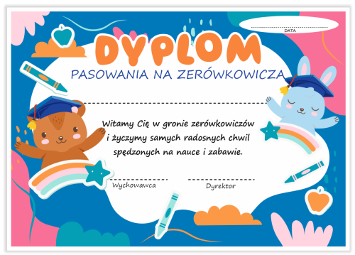Dyplom: Pasowania na Zerówkowicza