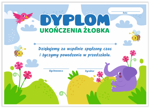 Dyplom: Ukończenia Żłobka (wzór 23)