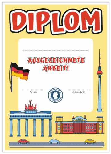 Dyplom: Język Niemiecki (wzór 8)
