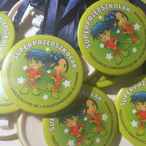 medal pasowanie na przedszkolaka