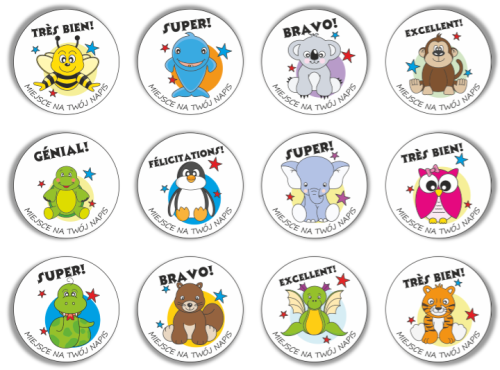 Naklejki w języku francuskim