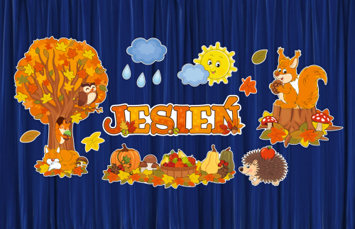 Dekoracja jesienna - Krajobraz - Jesień (rozmiar XXL)