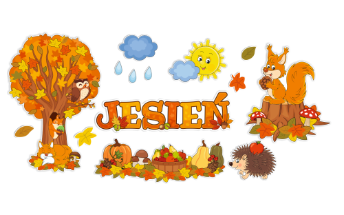 Dekoracja jesienna - Krajobraz - Jesień (rozmiar XXL)