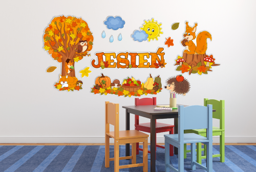 Dekoracja jesienna - Krajobraz - Jesień (rozmiar XXL)