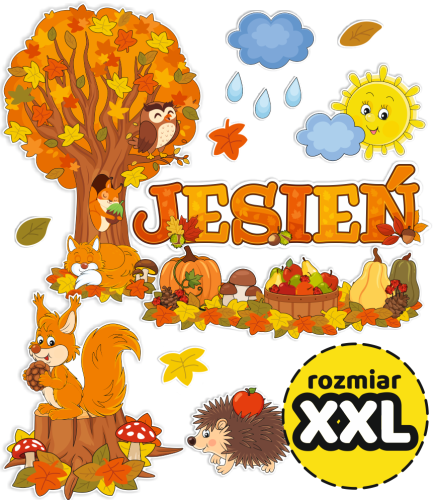 Dekoracja jesienna - Krajobraz - Jesień (rozmiar XXL)