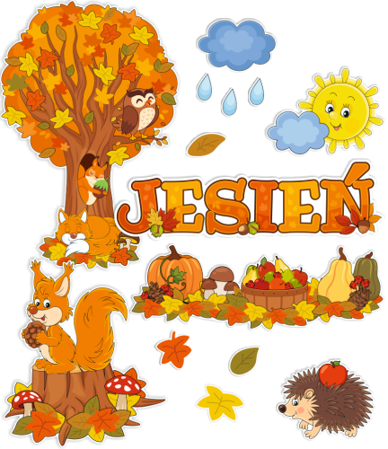 Dekoracja jesienna - Krajobraz - Jesień (rozmiar XXL)