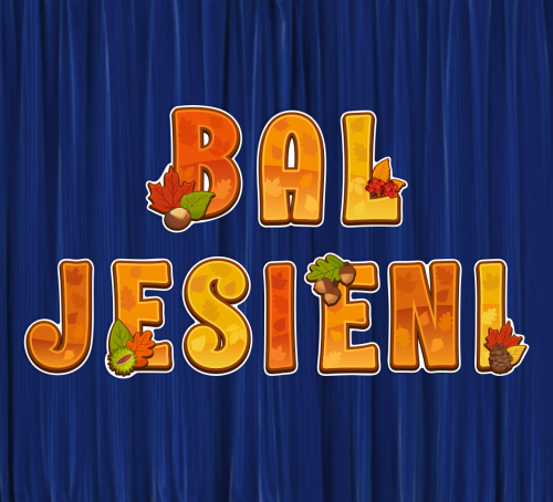 Dekoracja napis: BAL JESIENI (wycięte litery)