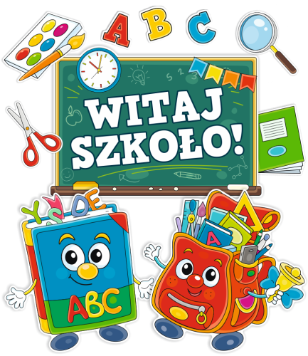 Dekoracja - Witaj Szkoło - wzór 2 (rozmiar XXL)