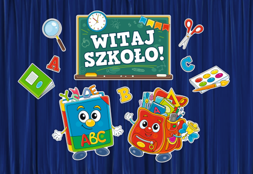 Dekoracja - Witaj Szkoło - wzór 2 (rozmiar XXL)