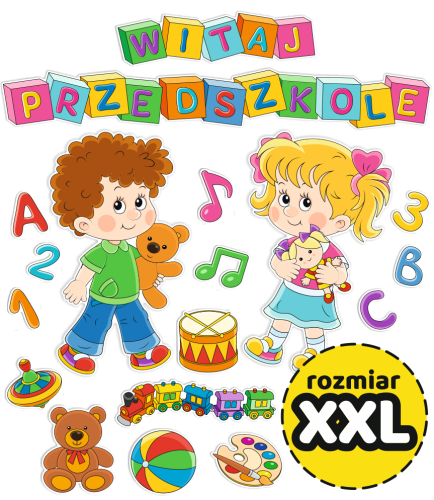 Dekoracja - Witaj Przedszkole (rozmiar XXL)