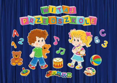 Dekoracja - Witaj Przedszkole (rozmiar XXL)
