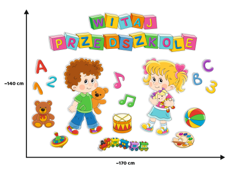 Dekoracja - Witaj Przedszkole (rozmiar XXL)
