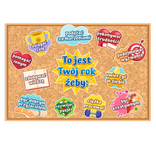 Dekoracja na gazetkę - To jest Twój rok żeby... (~A3, jednostronna)