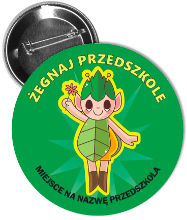 przypinka dla dzieci leśny skrzat