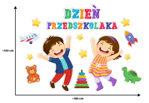 Dekoracja - Dzień Przedszkolaka (rozmiar XXL)