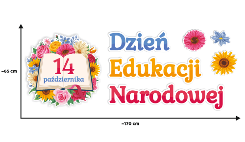 Dekoracja - Dzień Edukacji Narodowej - wzór 2 (rozmiar XXL)