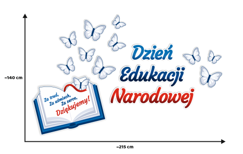 Dekoracja - Dzień Edukacji Narodowej - wzór 3 (rozmiar XXL)