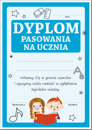 DYPLOM PASOWANIA NA UCZNIA