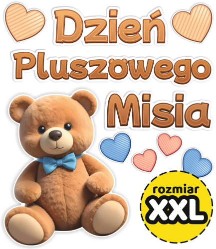 Dekoracja - Dzień Pluszowego Misia - wzór 2 (rozmiar XXL)