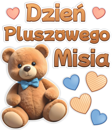 Dekoracja - Dzień Pluszowego Misia - wzór 2 (rozmiar XXL)