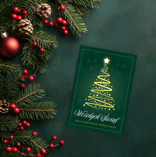 KARTKA ŚWIĄTECZNA - wzór 1 (format A6)