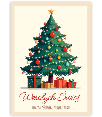 KARTKA ŚWIĄTECZNA - wzór 2 (format A6)