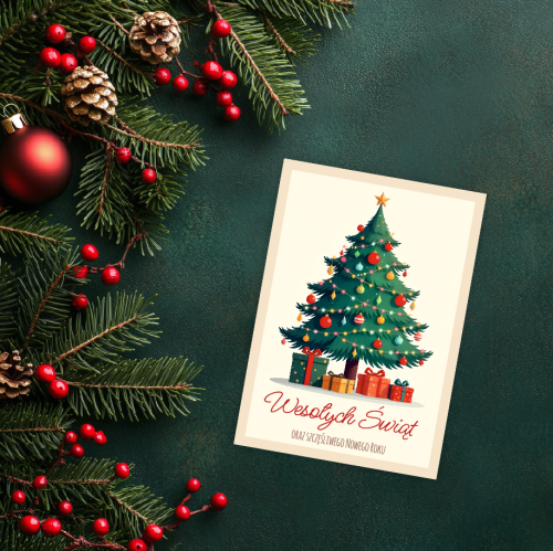 KARTKA ŚWIĄTECZNA - wzór 2 (format A6)