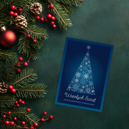 KARTKA ŚWIĄTECZNA - wzór 3 (format A6)